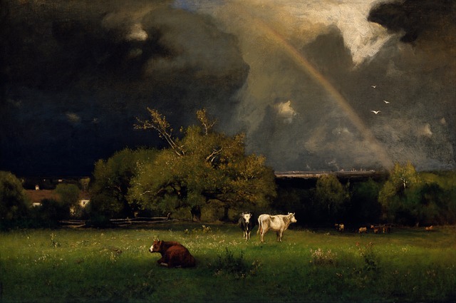 George Inness 绘画 布面油画 - 上的免费照片