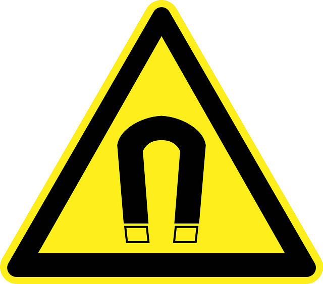 磁场 危险 警告 - 免费矢量图形