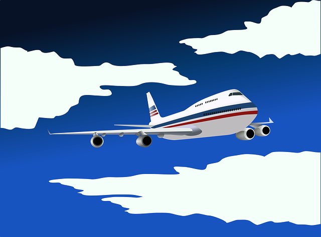 飞机 航空公司 波音 747 - 免费矢量图形