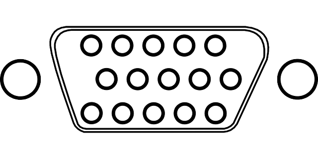 连接器 Vga 针脚 - 免费矢量图形