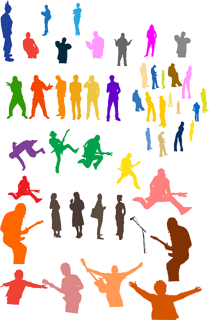 人群 人们 剪影 - 免费矢量图形