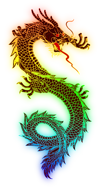 龙 中国人 传说中的生物 - 免费矢量图形