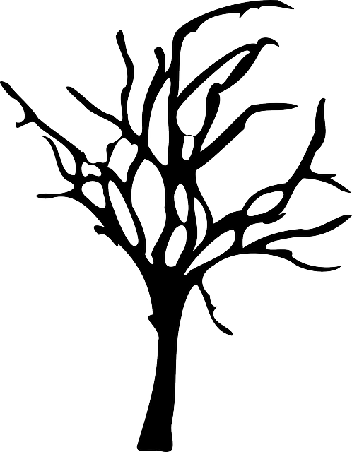 森林衰退 森林枯死 树 - 免费矢量图形