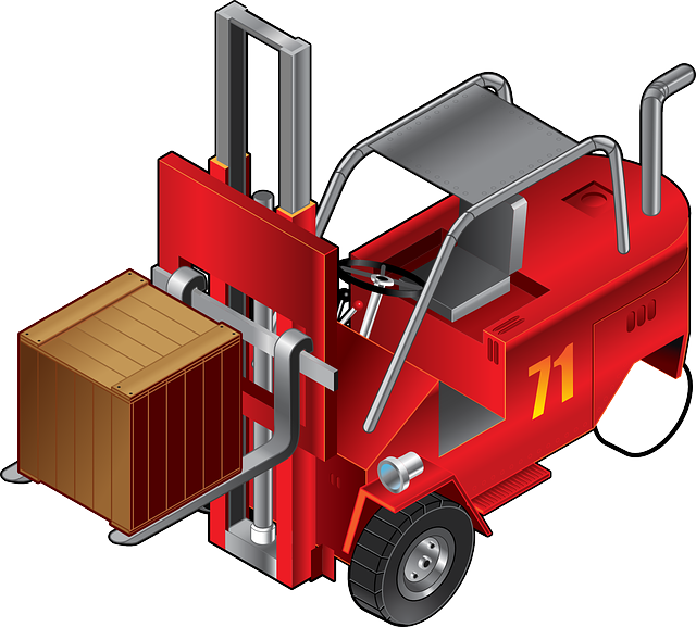 叉车 叉式起重车 卡车 - 免费矢量图形