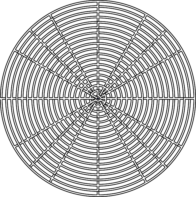 几何 迷宫 圆形的 - 免费矢量图形