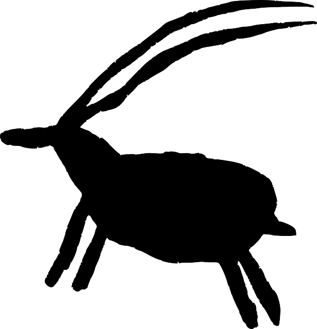 山羊 伊比利亚 岩画 - 免费矢量图形