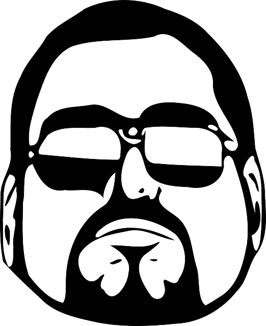 家伙 凉爽的 眼镜 - 免费矢量图形