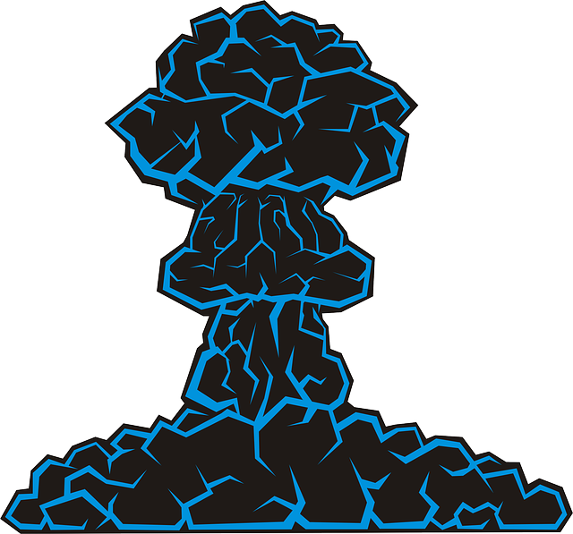 广岛 蕈状云 原子弹爆炸 - 免费矢量图形