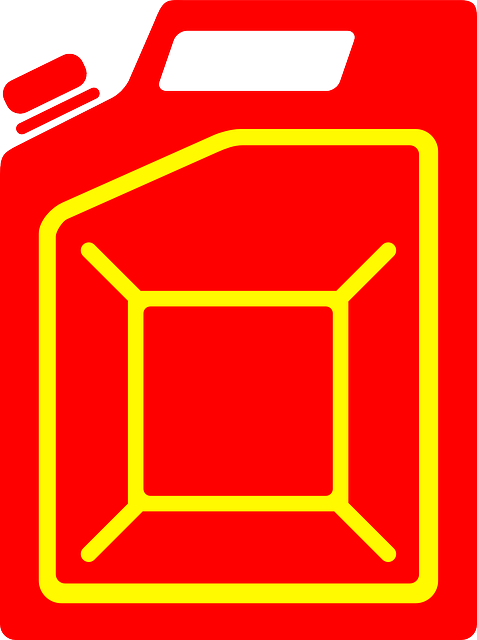 这种罐子上 杰瑞可以 汽油 - 免费矢量图形