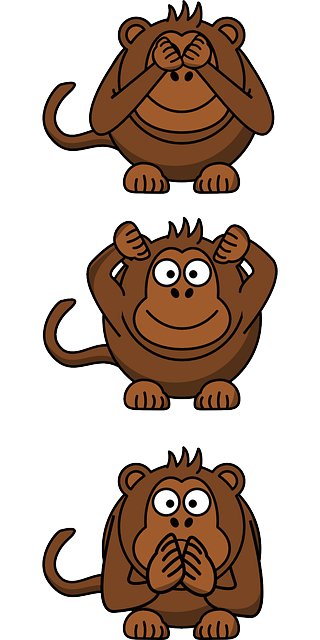 猴子 猿 看见 - 免费矢量图形