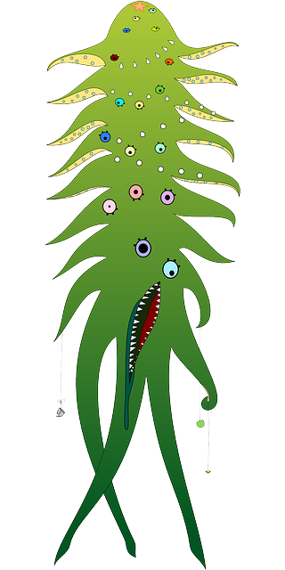 怪物 外星人 章鱼 - 免费矢量图形