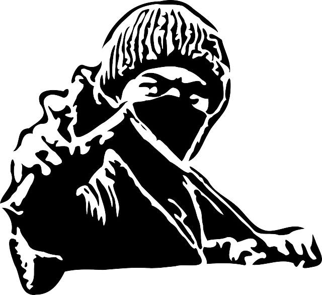 忍者 男人 弹弓 - 免费矢量图形