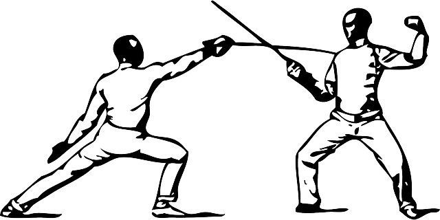 招架 击剑 挫败 - 免费矢量图形