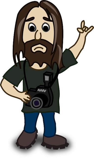 摄影师 有趣的 人们 - 免费矢量图形