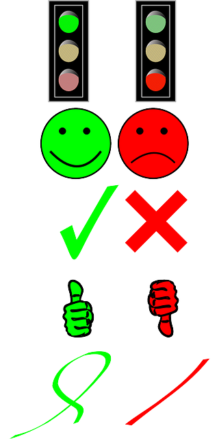 对 错误的 打钩 - 免费矢量图形