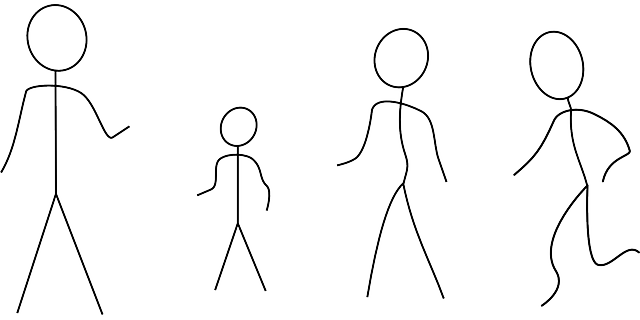 简笔画 家庭 - 免费矢量图形