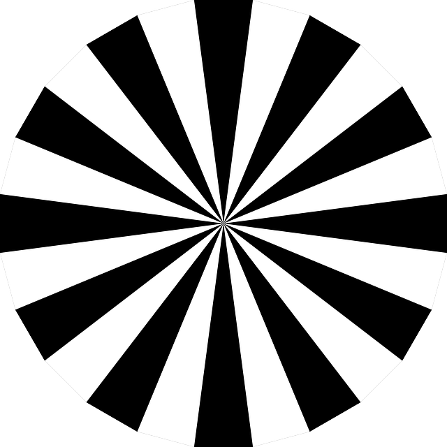 旭日 黑色的 白色的 - 免费矢量图形