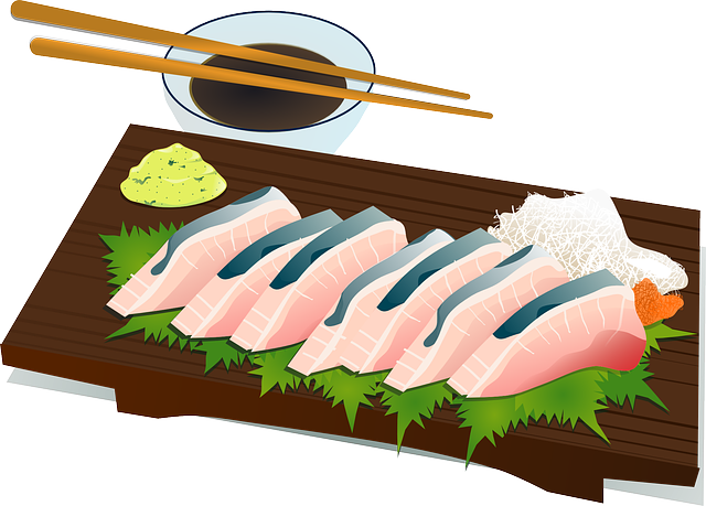 寿司 生鱼片 筷子 - 免费矢量图形
