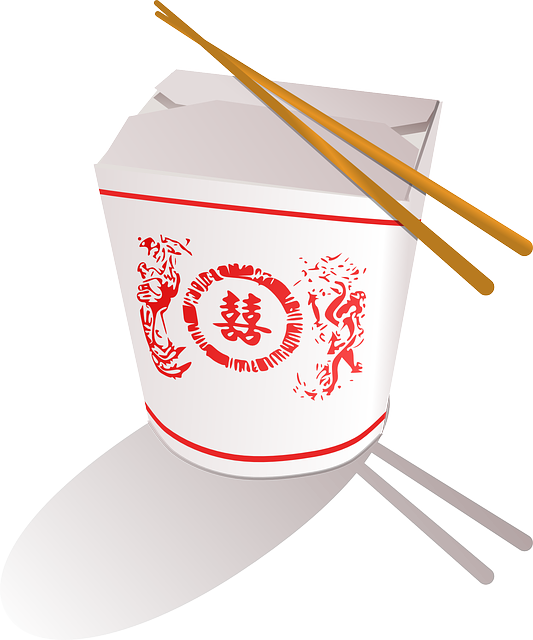 带走 中国人 快餐 - 免费矢量图形