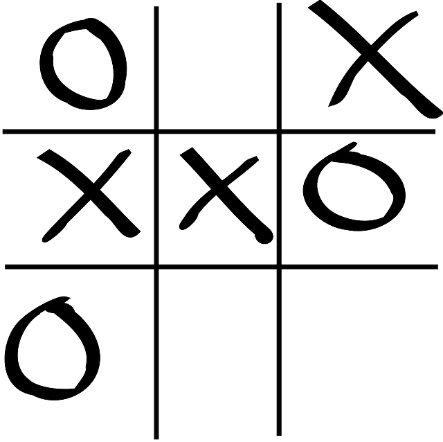 正面图 游戏 Tick Tack Toe - 免费矢量图形