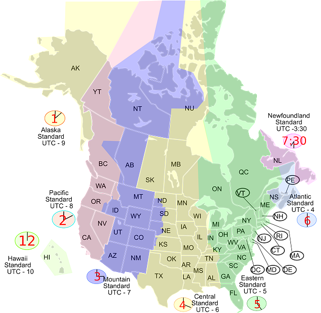 时区 时间 区 - 免费矢量图形