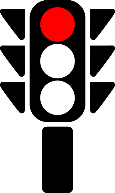 红绿灯 红色的 停止 - 免费矢量图形