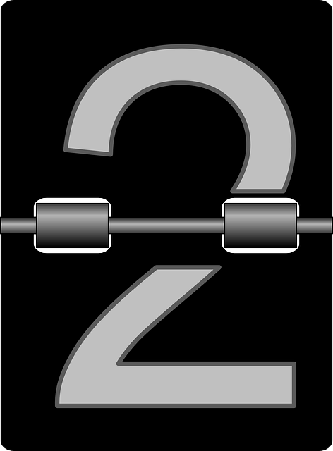 二 数字 钟 - 免费矢量图形