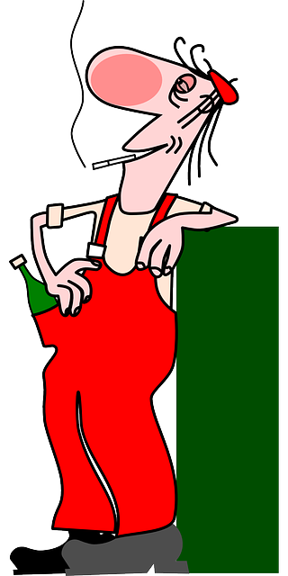 酒精 酒鬼 布什力合 - 免费矢量图形