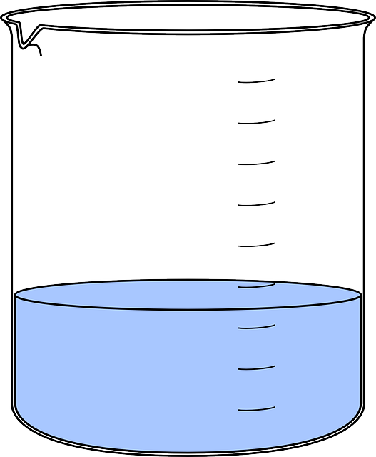 烧杯 化学 满的 - 免费矢量图形