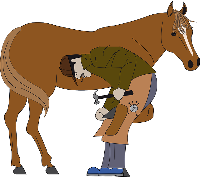 铁匠 铁工 马 - 免费矢量图形