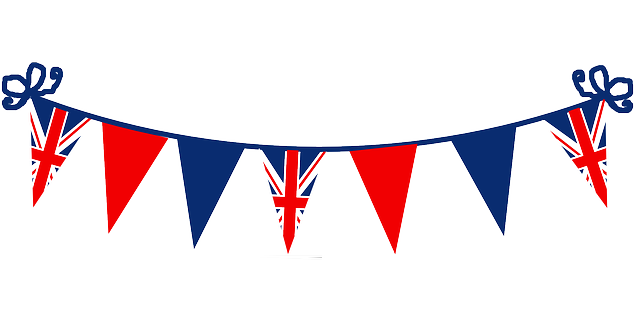 蓝色的 彩旗 禧年 - 免费矢量图形