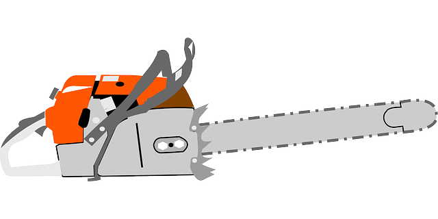 电锯 锯 木材 - 免费矢量图形