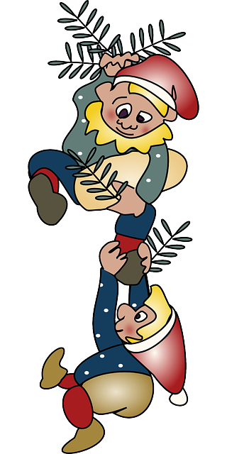 矮人 圣诞节 丹麦语 - 免费矢量图形