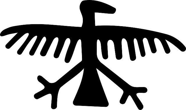 鹰 岩画 艺术 - 免费矢量图形