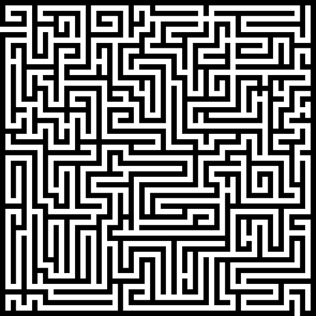 迷宫 蜿蜒 方向 - 免费矢量图形