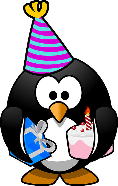 Linux 无尾礼服 周年纪念日 - 免费矢量图形