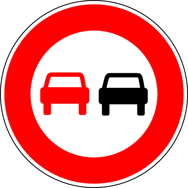 没有超车 交通标志 符号 - 免费矢量图形
