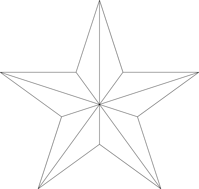 五角星 星星 - 免费矢量图形