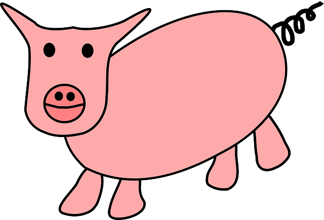 猪 动物 粉色的 - 免费矢量图形