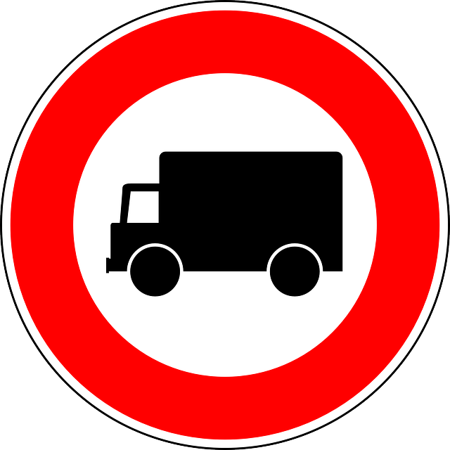 禁止机动车 禁止货车 交通标志 - 免费矢量图形