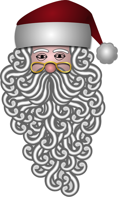 圣诞老人 大胡子 胡须 - 免费矢量图形