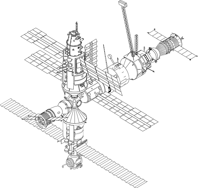 空间站 伊斯 国际空间站 - 免费矢量图形