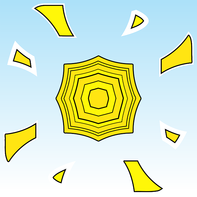 太阳 闪亮的 明亮的 - 免费矢量图形