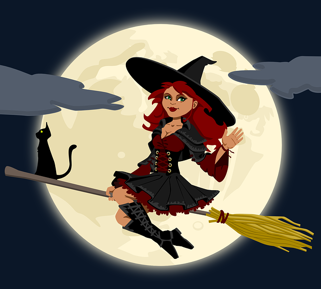 巫婆 巫术 扫帚 - 免费矢量图形