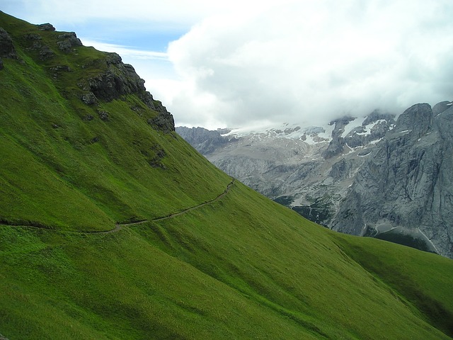 Marmolada 北墙 Bindelweg Singletrail - 上的免费照片
