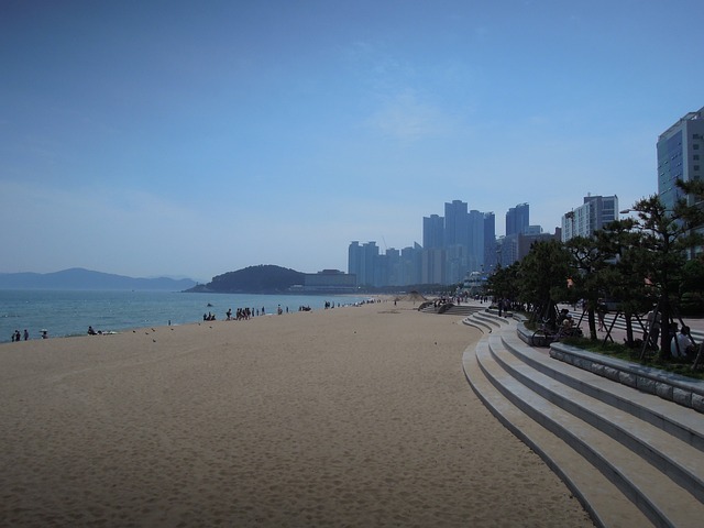 海洋 海云台海水浴场 - 上的免费照片