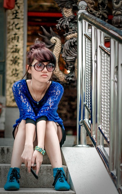 女性 蓝色的 女士 - 上的免费照片