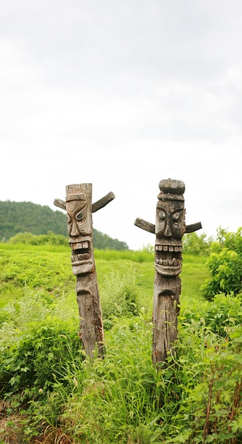 图腾柱 木头 雕刻品 - 上的免费照片