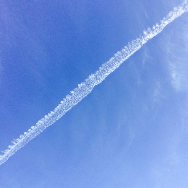 轨迹 凝结痕迹 飞机 - 上的免费照片