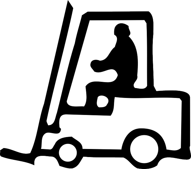 叉式起重车 机器 叉车 - 免费矢量图形